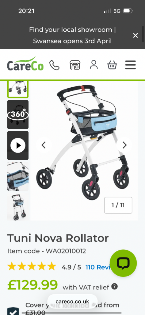 Tuni Nova Rollator (used)