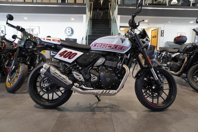 Triumph Tracker 400, 2026, Aluminium Silver IN STOCK NOW Only £5845. 