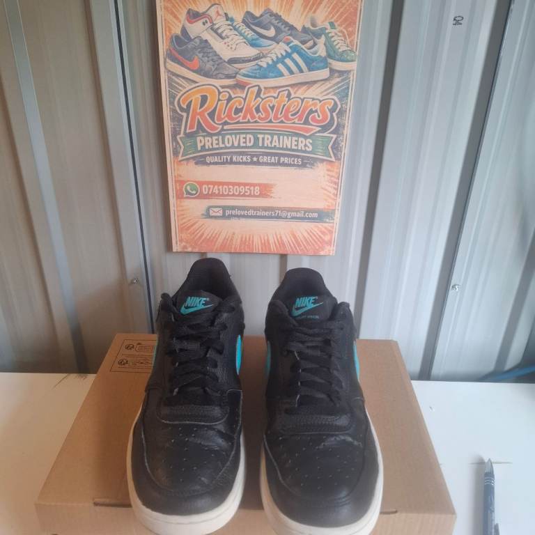 Nike Court Vision Low Next Nature Trainers – Black/Blue