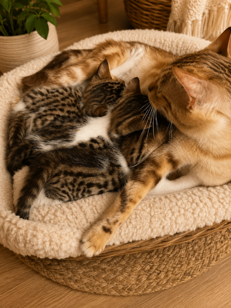 Half bengal kittens