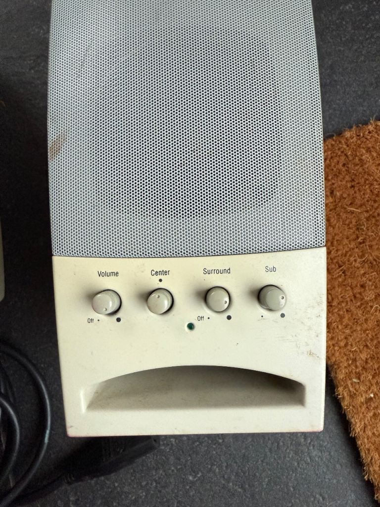 Gateway 2000 ACS41 Altec Lansing Computer Speakers w/ Power Supply