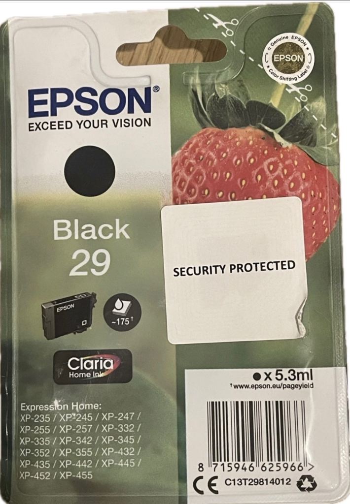 Epson Claria Home 29 T 2981 Black Ink Cartridge