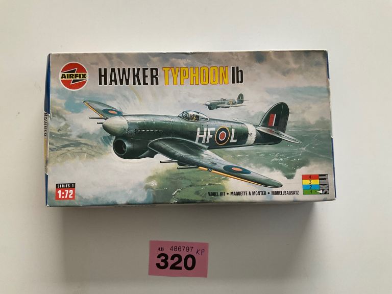 AIRFIX PLANE 01027 HAWKER TYPHOON 1B. 