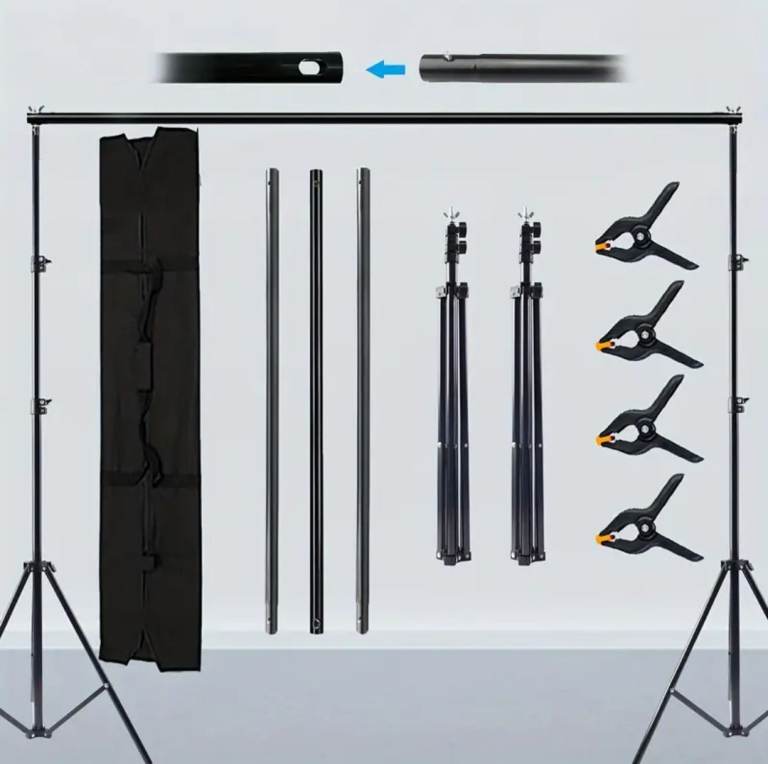 Portable Photography Background and Frame. Black