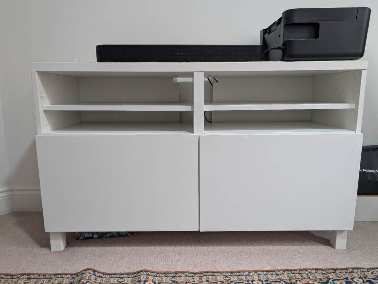 White 120×75×40cm Storage Cabinet — Great Condition — London SE1 Pickup