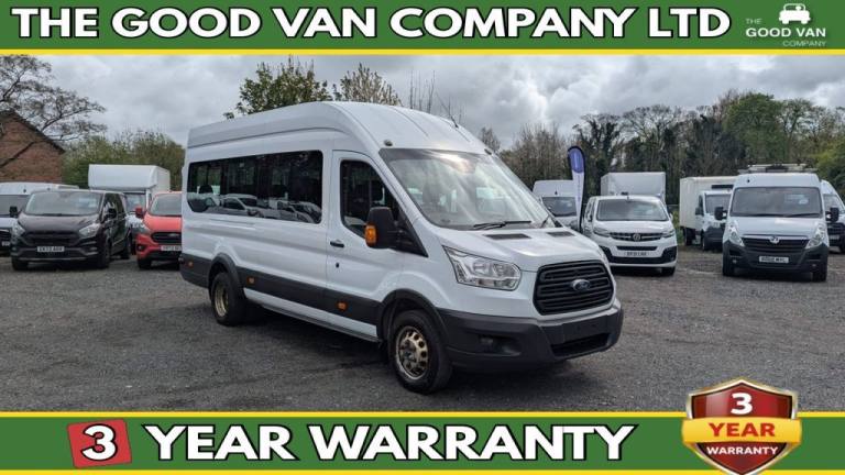 2015 Ford Transit Minibus Tdci 460 TDCI 125 PS XLWB High Roof With (Rear Row Seats removed to Min...