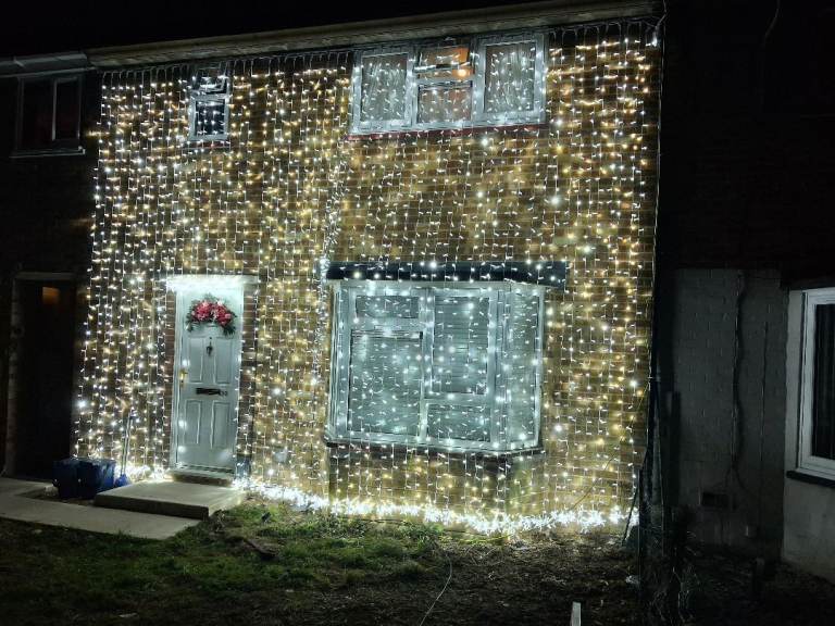 Christmas decorations or wedding decorations outdoor lights for rent 