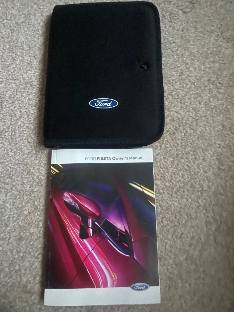 Ford Fiesta 2012 onwards, owners manual and case