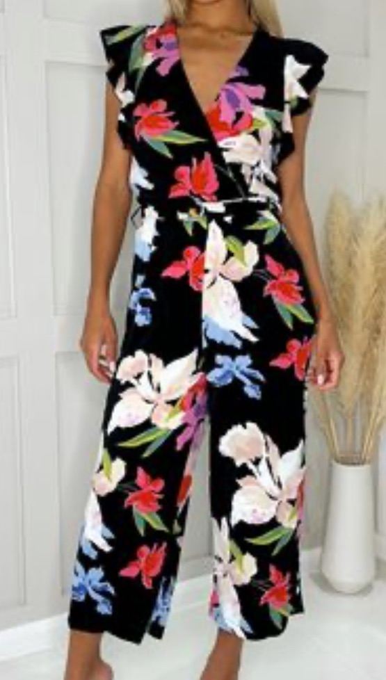 AX Paris Floral Wrap Jumpsuit 12