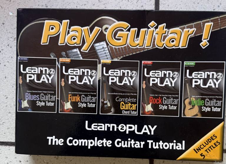 image for LEARN TO PLAY GUITAR TUTORIAL 4 PC/CD ROM TITLES BOXED LIKE NEW ONLY £5 CAN POST
