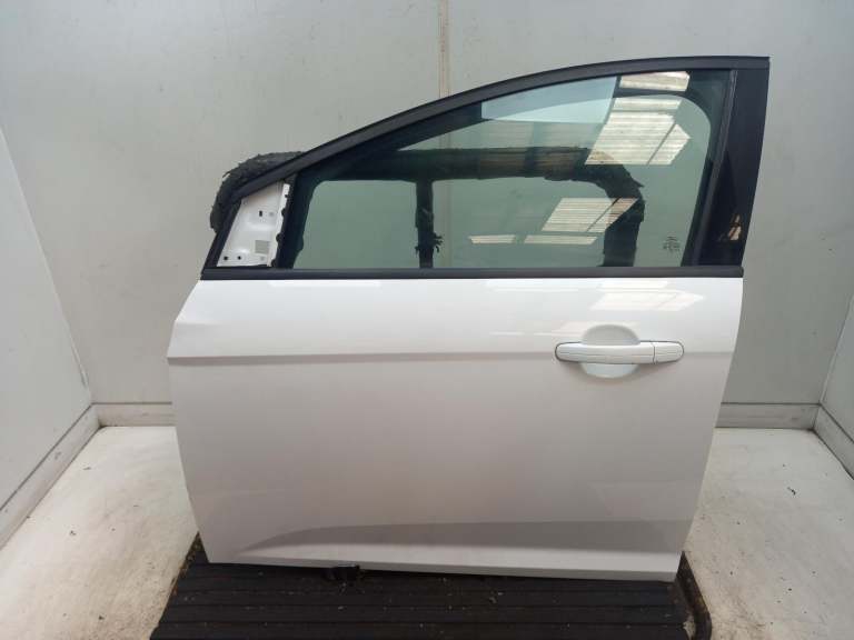 Ford Focus Left Front Door N/S 2010-2018 Frozen White 5 Door Hatchback