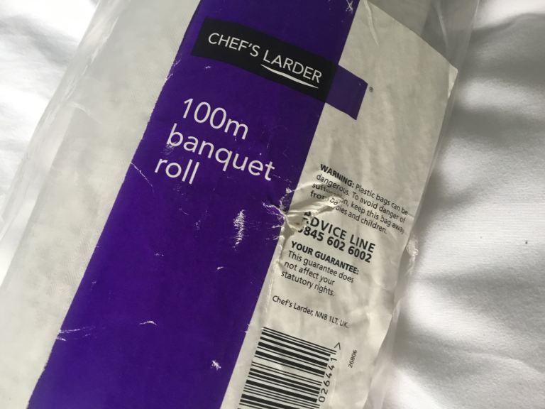 Chefs Larder 100m banquet rolls £10 each - pick up onlt