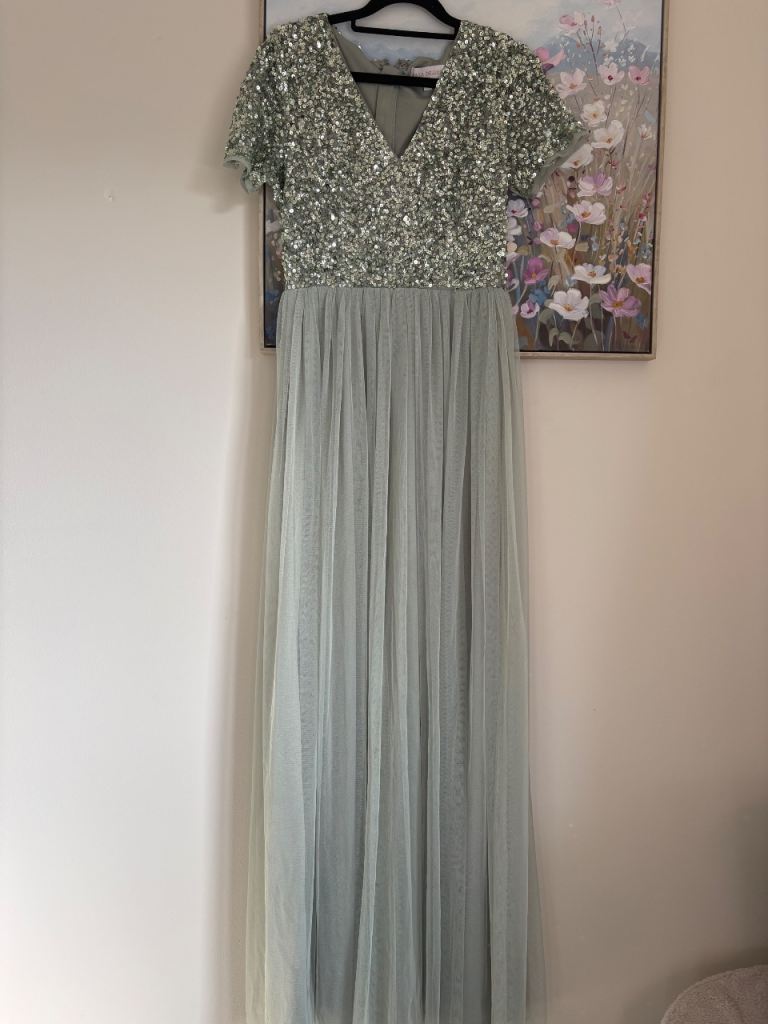 Maya deluxe size 10 bridesmaid prom occasion dress 