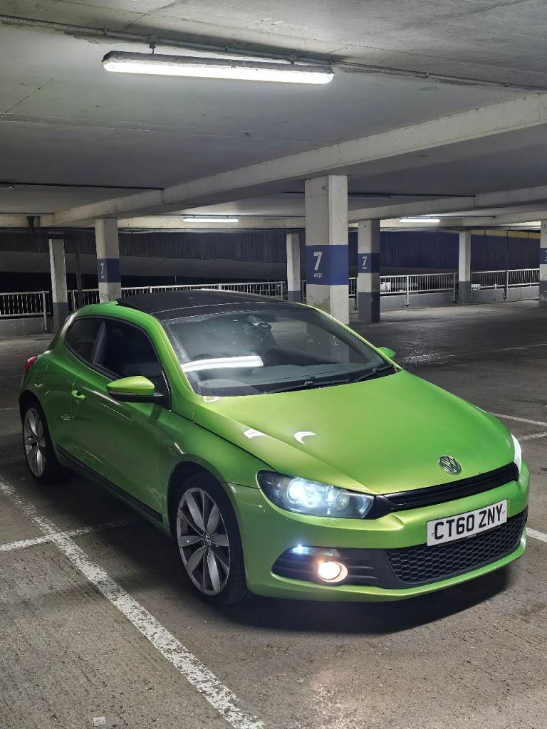 FULLY LOADED VOLKSWAGEN SCIROCCO GT TDI IN VIPER GREEN ( SEMI - AUTOMATIC )  