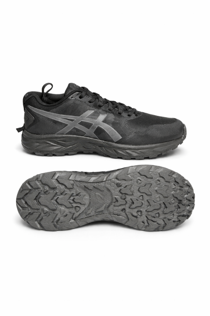Asics gel black running shoes