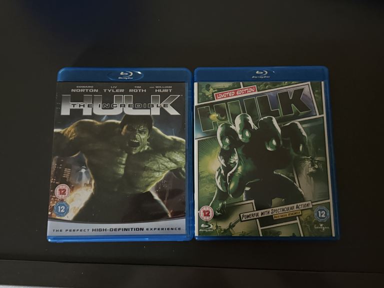2 blu ray the HULK