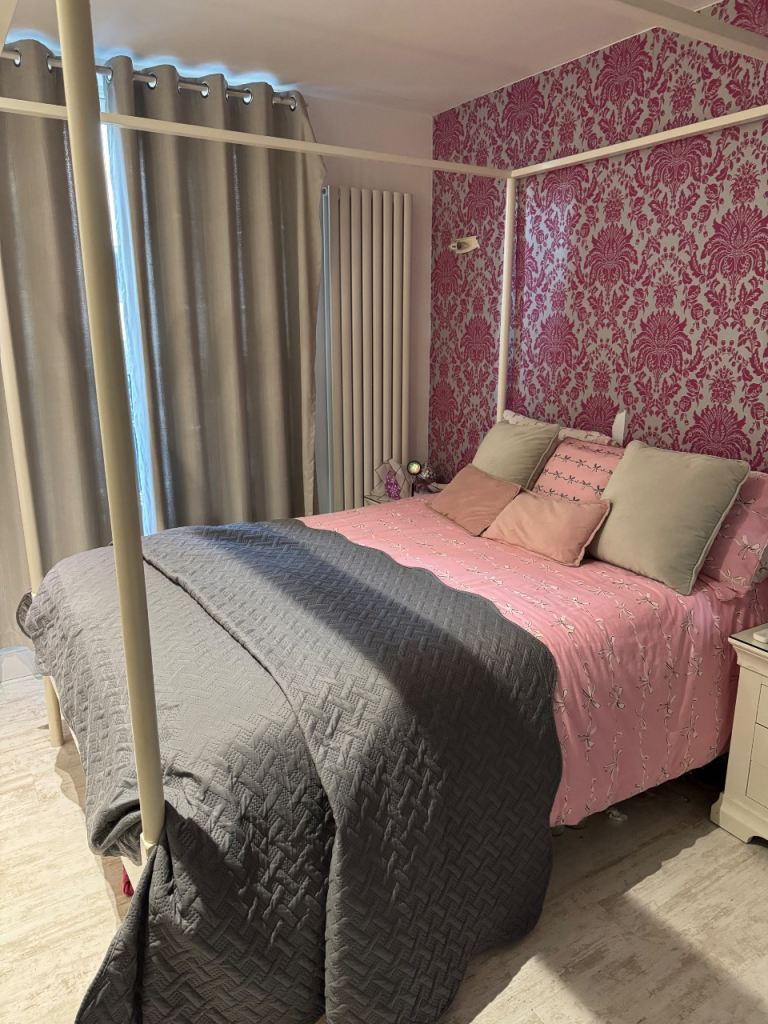Double Bed Frame - White Four-Poster for Sale in Barking, London | Gumtree
