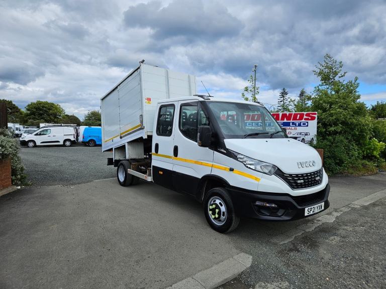 2021 ON 21 PLATE IVECO DAILY 50C16 CREW CAB AUTO TIPPER WHEELIE BIN LORRY ULEZ 