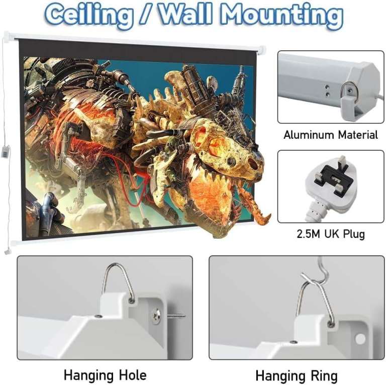 Home cinema electric projector screen 