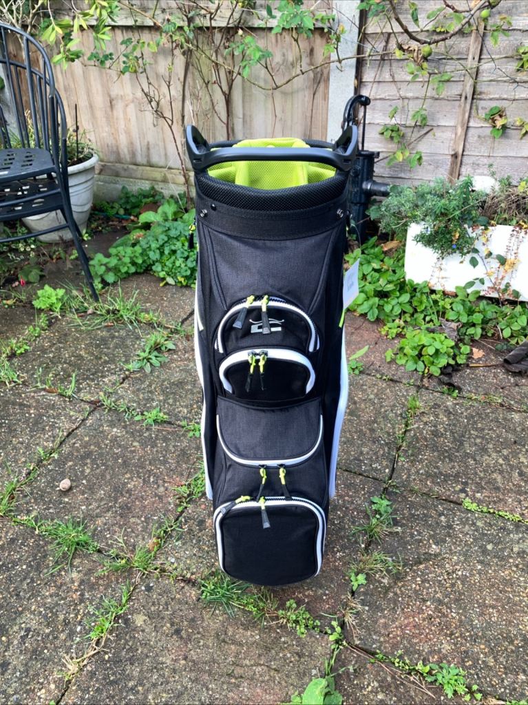 Cobra Cart Bag 14-Way Divider Rain Cover Carry Strap 8 Pockets New With Tags