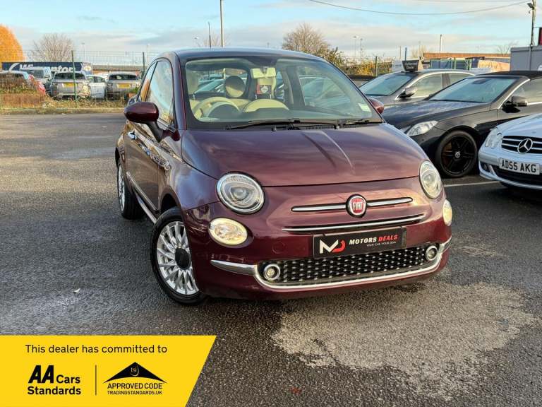 2016 Fiat 500 1.2 Lounge Euro 6 (s/s) 3dr HATCHBACK Petrol Manual