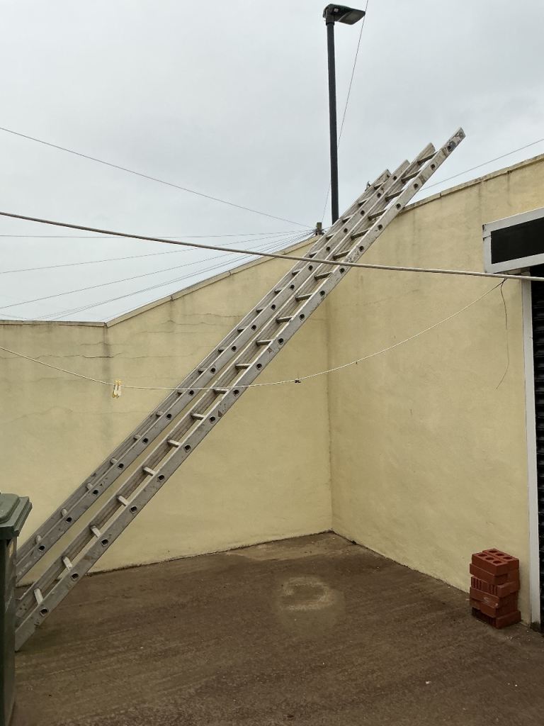 Heavy Duty Extension Ladders approximately 30ft