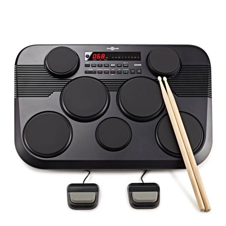 DD80 PORTABLE ELECTRONIC DRUM MACHINE BY GEAR MUSIC   