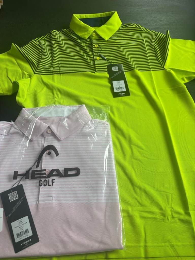 New Head Golf polo shirts 