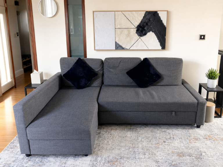 IKEA FRIHETEN Corner Sofa Bed with Storage – Grey – Excellent Condition