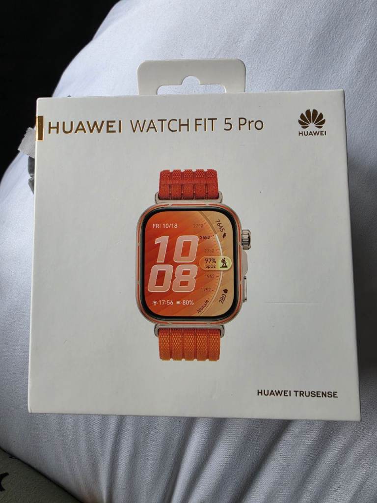 Huawei Watch Fit 5 Pro Smartwatch  Orange Strap