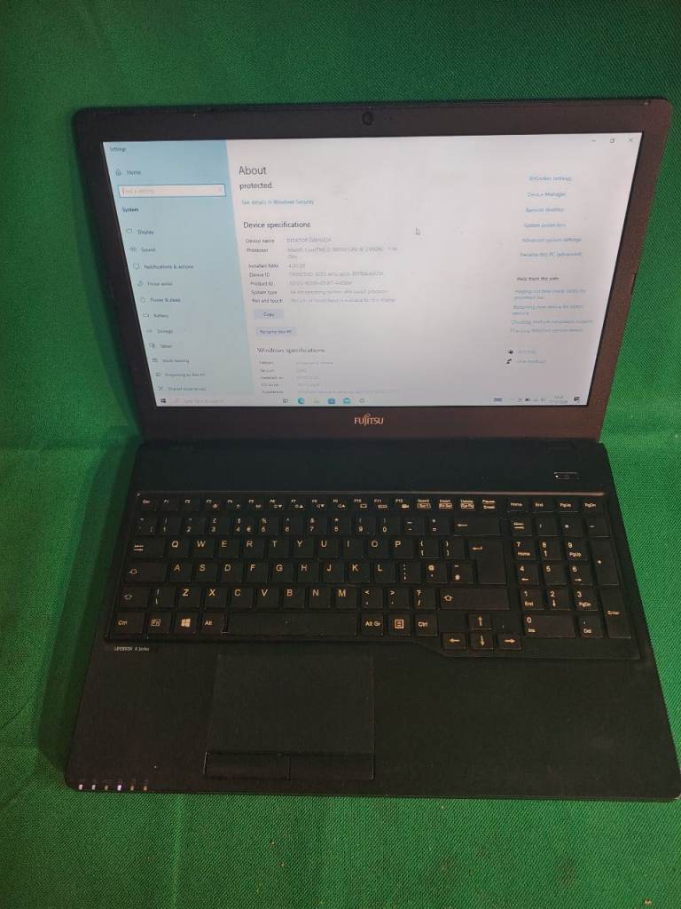 Fast Laptop Fujistu Intel Core i5-5th Gen,120GB SSD 4GB RAM