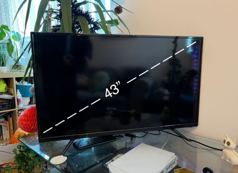 image for 43” LG LED TV (power + remote included)