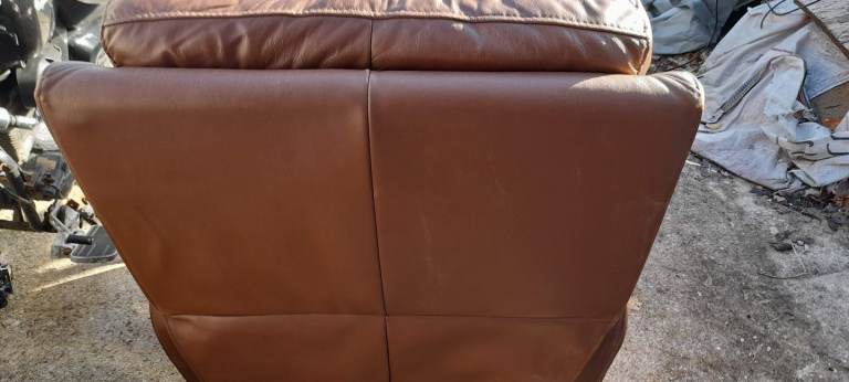 Leather reclining electric 