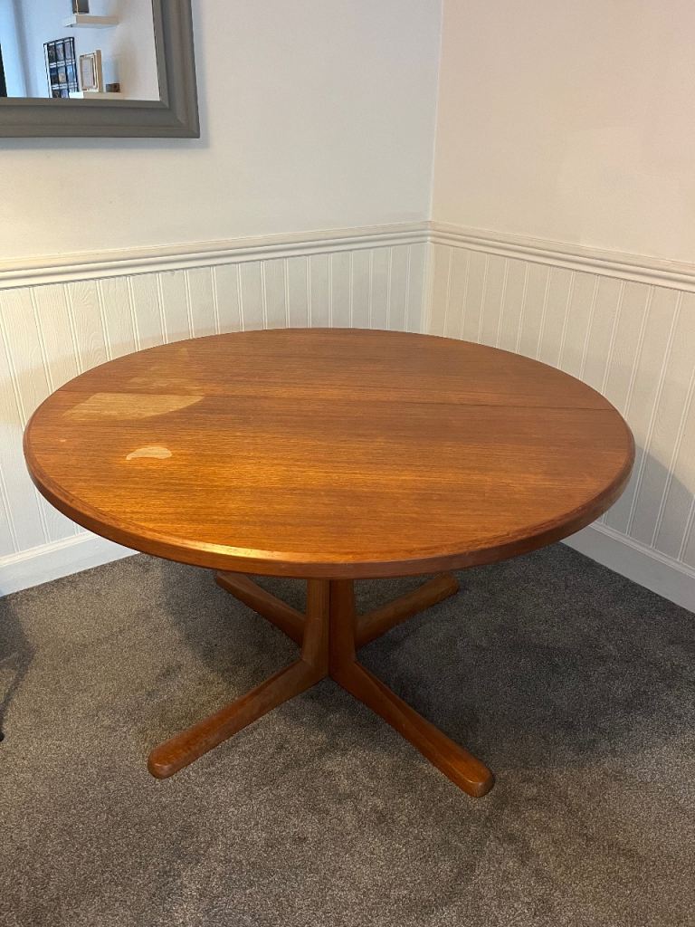 McIntosh Teak Pedestal Dining Table (extendable)