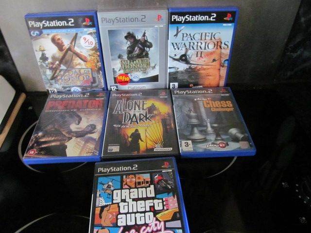 PlayStation 2 Games Bundle of seven - Grand Theft Auto, Predator, Alone in the Dark, etc etc etc
