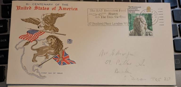 Bi-centenary of The United States Of America 1976 First Day Cover