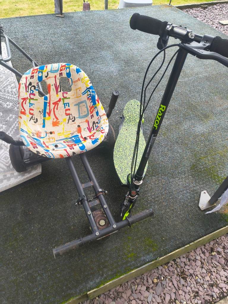 Electric scooter and hoverboard cart 