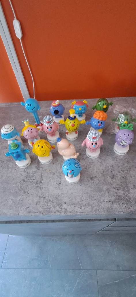Collection John Beswick ornaments. 