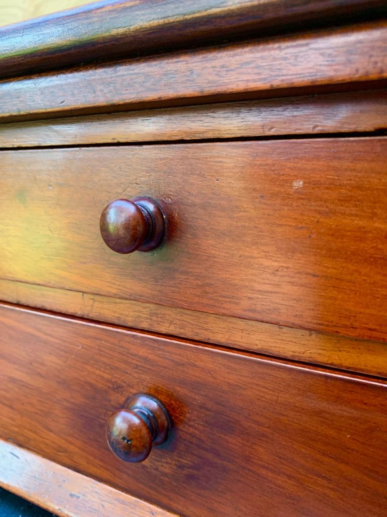 Antique Victorian Mahogany Apothecary Bank of Drawers Chest c1870