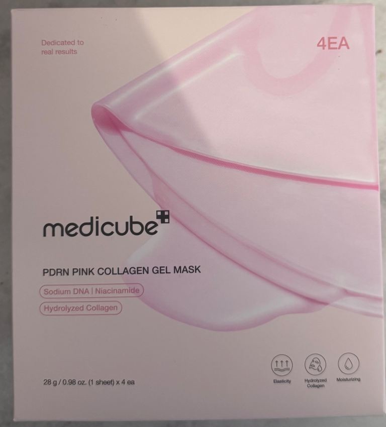 New Medicube PDRN Pink Collagen Gel Mask (28g) Pack of 4