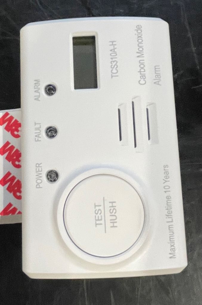 Carbon Monoxide Alarm (Model: TCS310GA-H). 