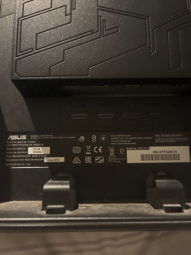 ASUS TUF Gaming Monitor VG27BQ – Good Condition