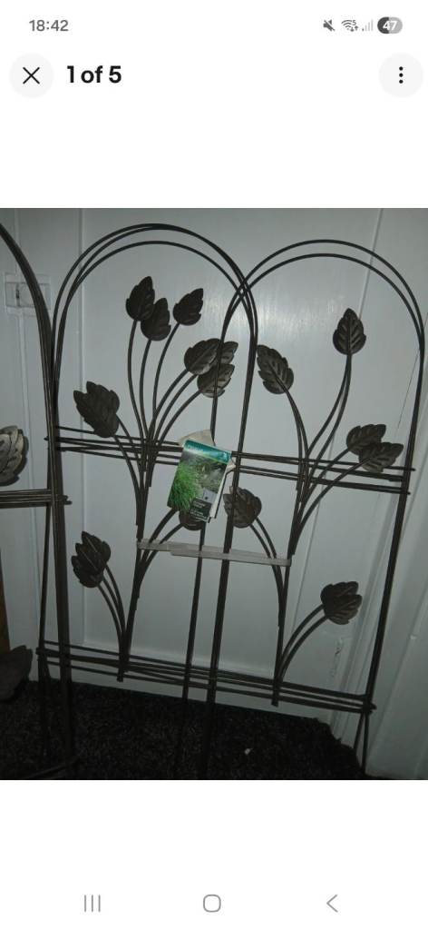 Metal Panacea brand edging fence x 5