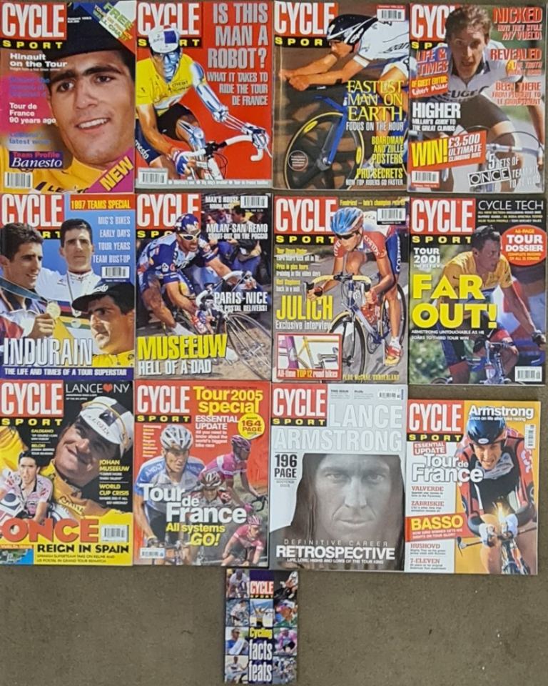 JOB LOT OF CYCLE SPORT MAGAZINES & BOOK 13 ITEMS