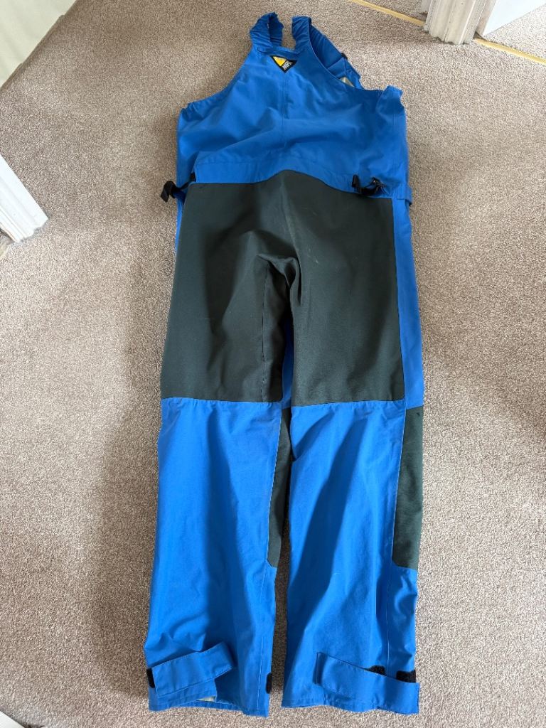  Musto MPX SALOPETTES Sailing Trousers - Blue/Black, Good Condition
