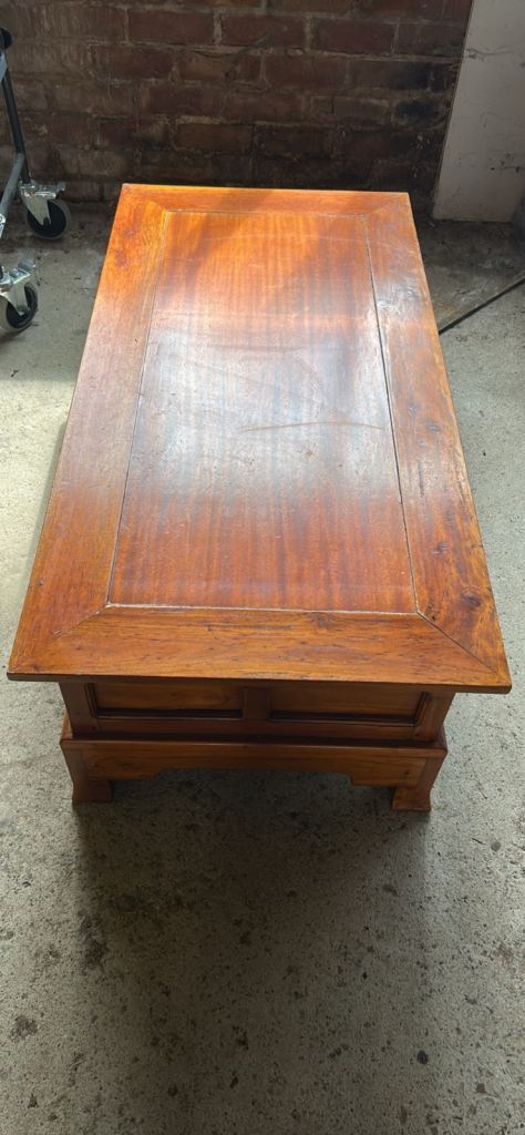 Antique mahogany coffee table
