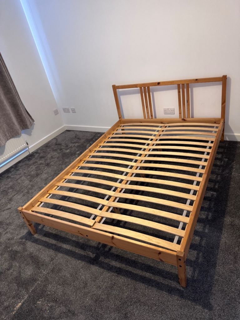 image for Double bed and mattress