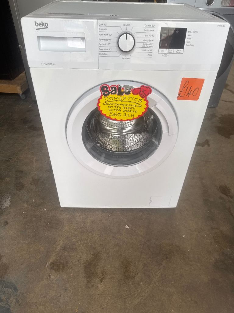 Beko Washing Machine – White, Good Condition