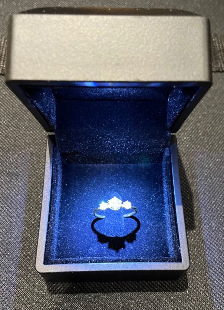 14ct Yellow Gold Diamond Ring – IGI Certified Natural 0.50ct (Total 0.70ct)