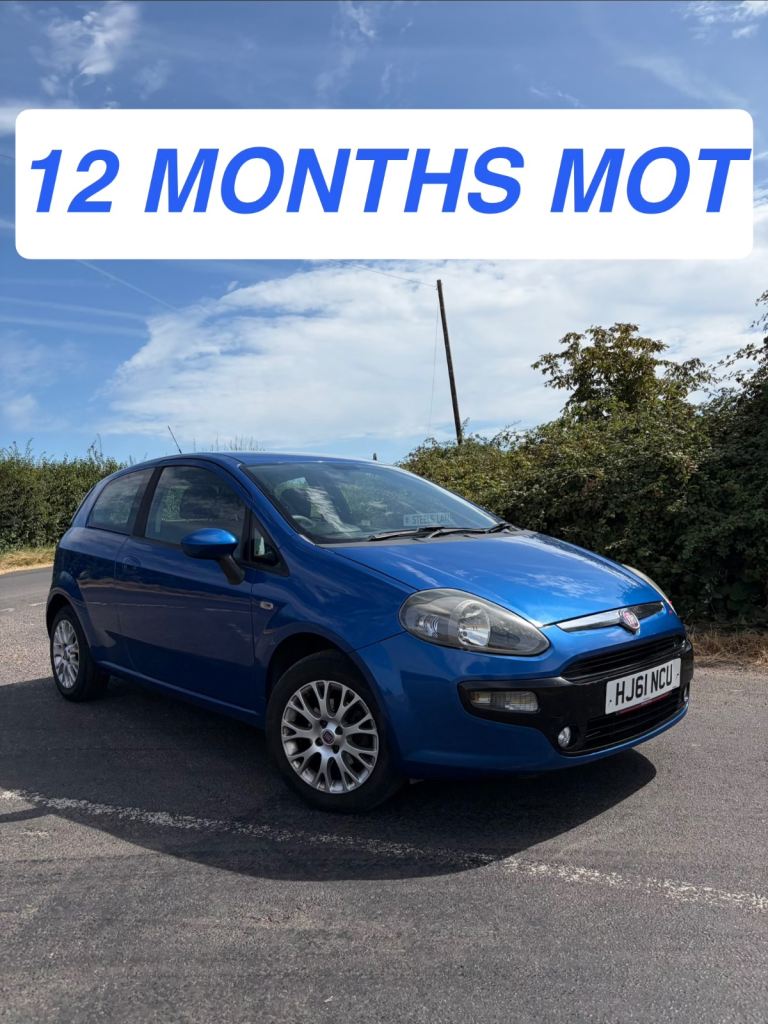 2011 Fiat Punto Evo 1.2 Petrol Manual - 12 Months MOT 